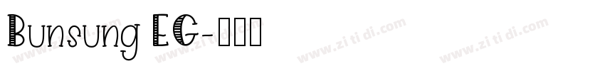 Bunsung EG字体转换